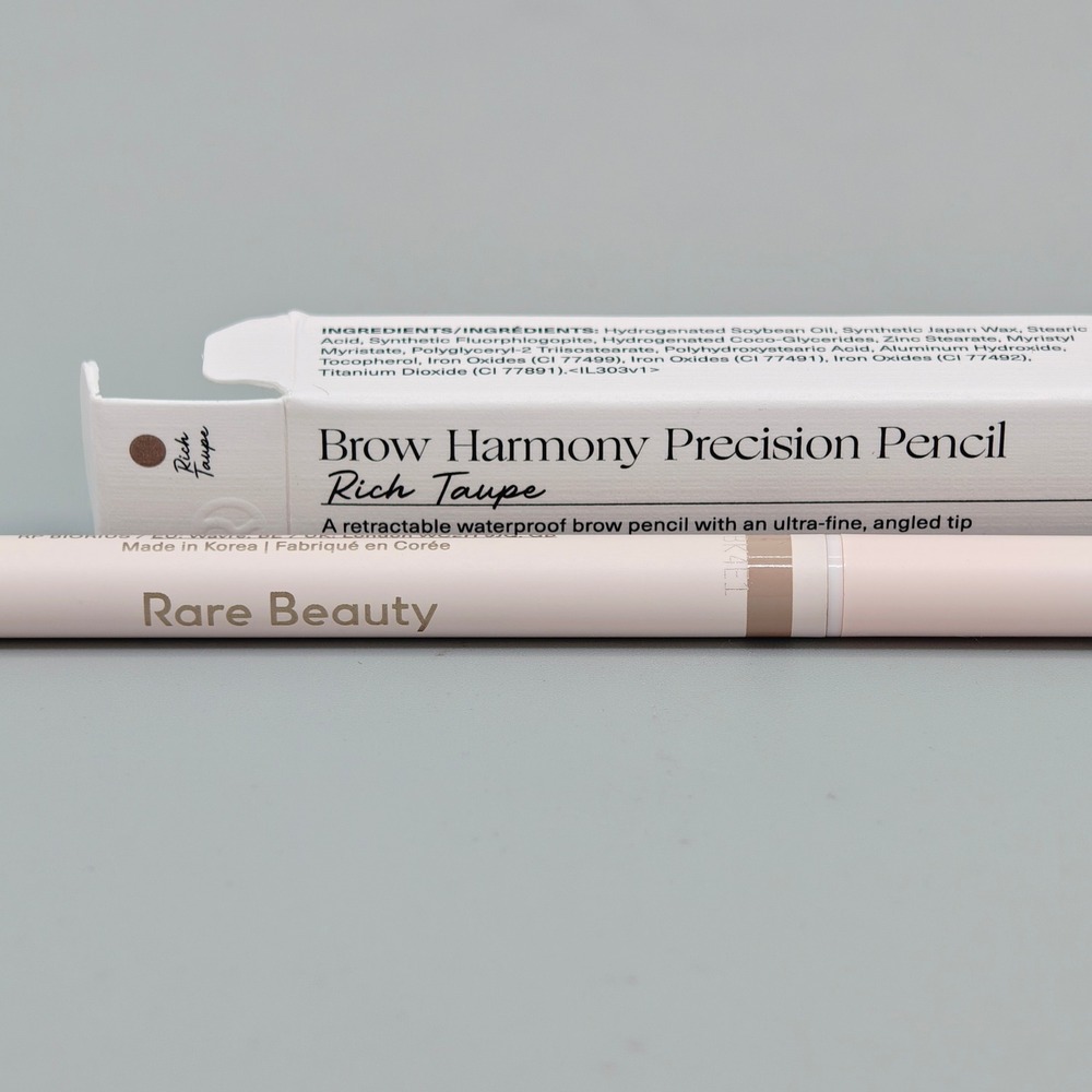 Rare Beauty Brow Harmony Precision Pencil Rich Taupe Waterproof Eyebrow 0.003oz